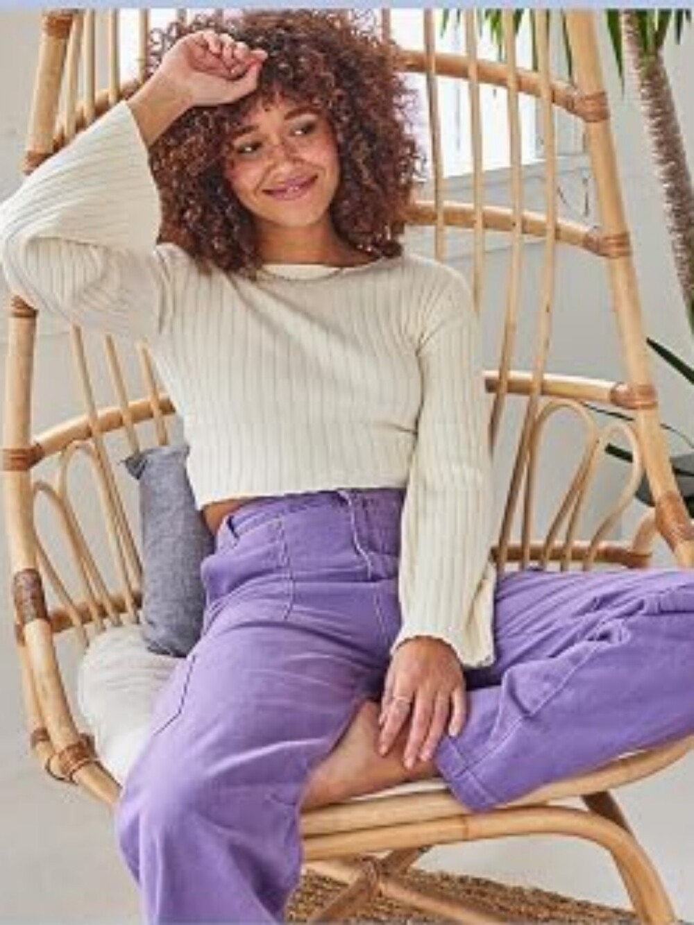 Altar'd State Lavender Cargo Pants Size Large